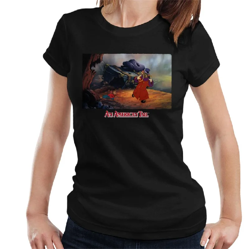 An American Tail Fieval And Warren T Rat Women's T-Shirt Fleece Fabric Down Fabric Feather Fabric An American Tail Fieval And Warren T Rat Women's T-Shirt Fleece Fabric Down Fabric Feather Fabric