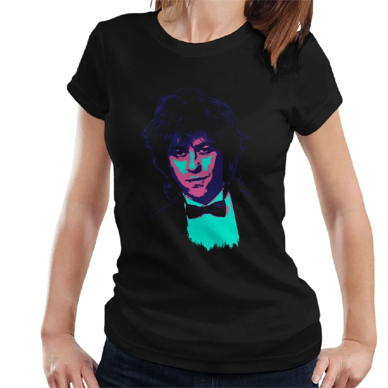 TV Times Bob Geldof In A Tuxedo 1986 Pop Art Stylised Women's T-Shirt Collared Crew Neck Turtle Neck TV Times Bob Geldof In A Tuxedo 1986 Pop Art Stylised Women's T-Shirt Collared Crew Neck Turtle Neck