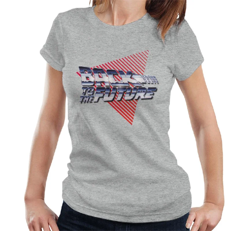 Back to the Future Red Strips Women's T-Shirt Print Jacquard Patchwork