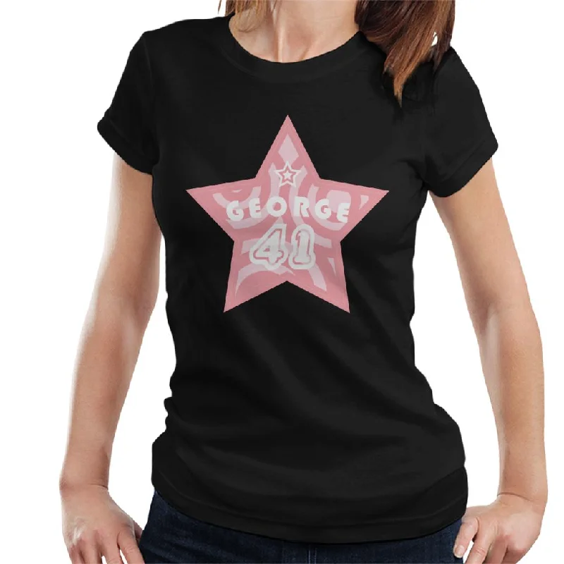 Curious George 41 Star Women's T-Shirt Welt Pockets Slit Pockets