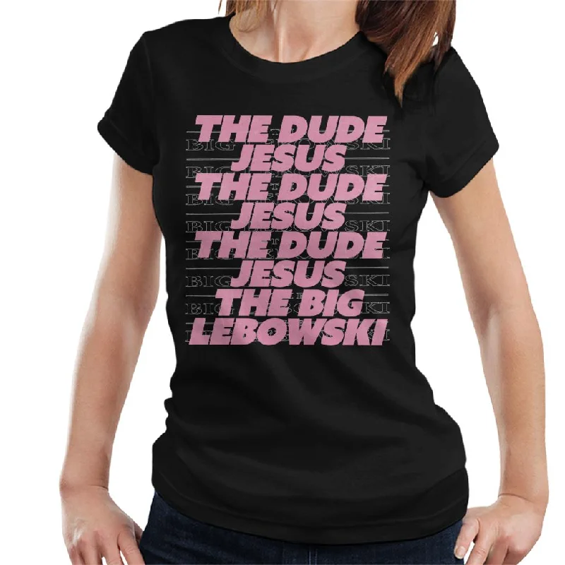 The Big Lebowski The Dude Jesus Women's T-Shirt Zippered Front Buttoned Front Snap Front The Big Lebowski The Dude Jesus Women's T-Shirt Zippered Front Buttoned Front Snap Front