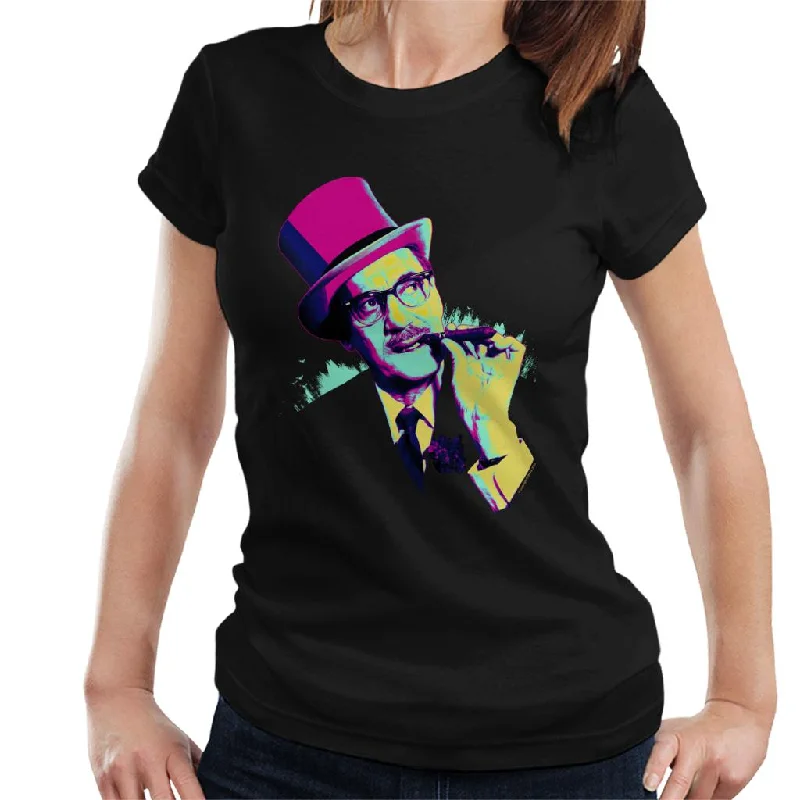 TV Times Groucho Marx 1967 Pop Art Stylised Women's T-Shirt Elegant Classic Vintage
