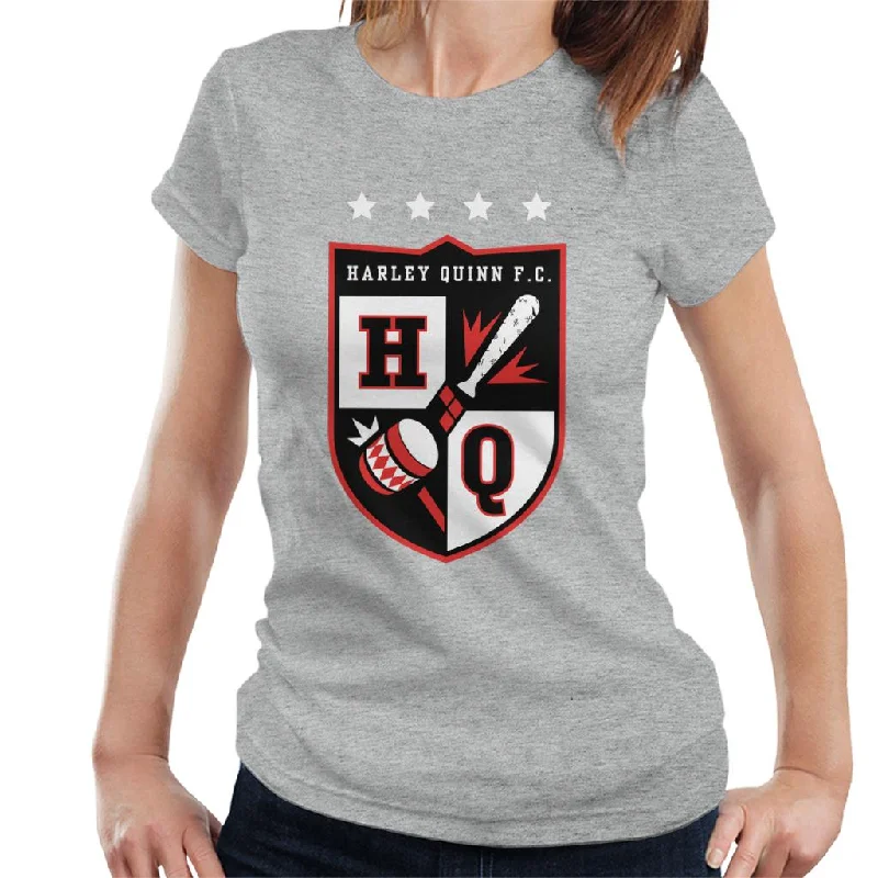 Batman Sports Harley Quinn FC Women's T-Shirt Fleece Nylon Spandex
