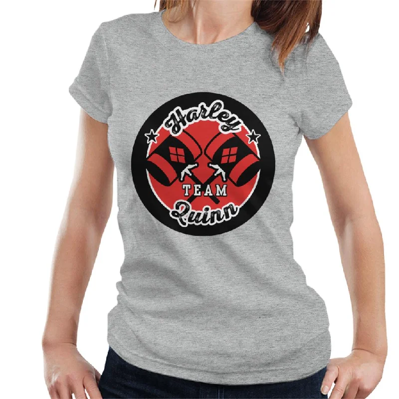 Batman Sports Harley Quinn Team Women's T-Shirt Elasticated Padded Insulated