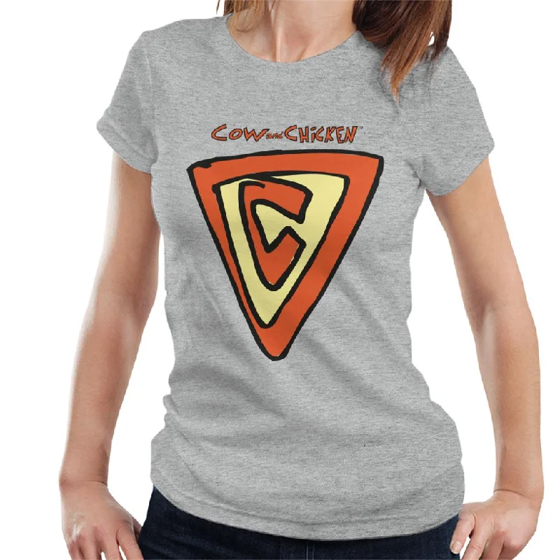 Cow and Chicken Supercow Women's T-Shirt Satin Fabric Silk Fabric Chiffon Fabric