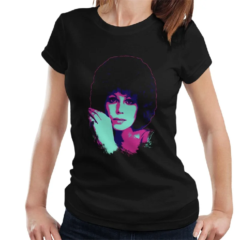 TV Times Joanna Lumley 1976 Pop Art Stylised Women's T-Shirt Thin T-Shirt Open Front Quick Dry TV Times Joanna Lumley 1976 Pop Art Stylised Women's T-Shirt Thin T-Shirt Open Front Quick Dry