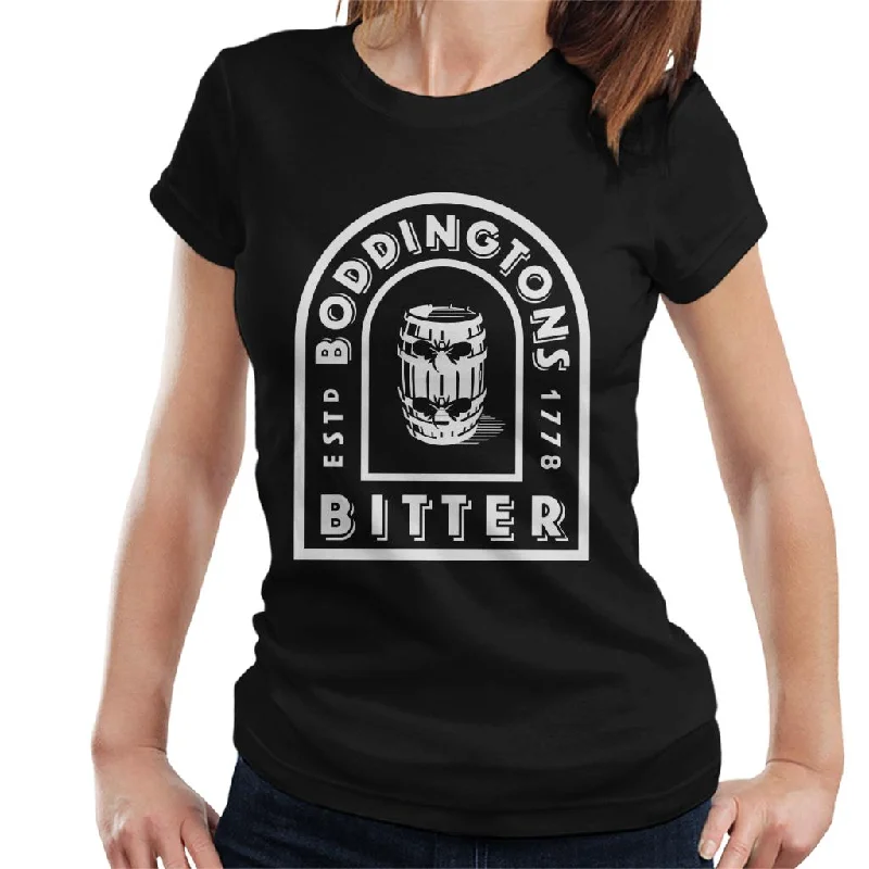Boddingtons Bitter Women's T-Shirt Real Fur Shearling Chenille
