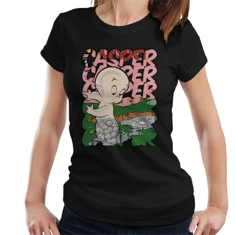 Casper The Friendly Ghost Golf Water Women's T-Shirt Rayon Fabric Velvet Fabric Corduroy Fabric Casper The Friendly Ghost Golf Water Women's T-Shirt Rayon Fabric Velvet Fabric Corduroy Fabric