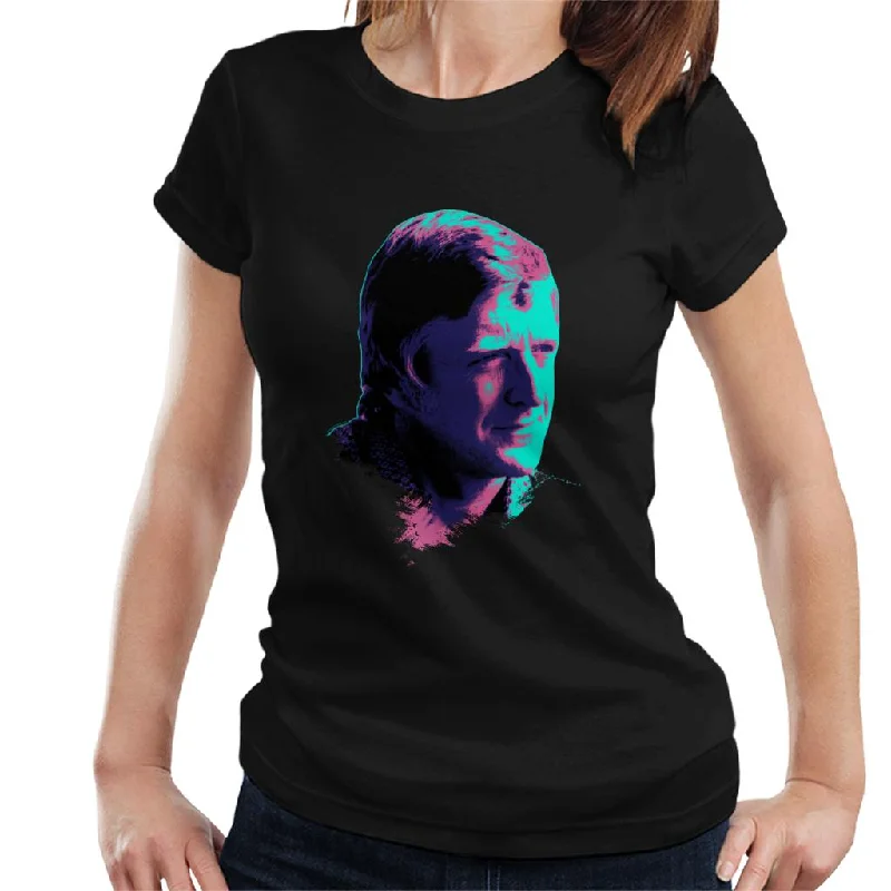 TV Times Michael Parkinson 1976 Pop Art Stylised Women's T-Shirt Basic T-Shirt Crew Neck Short Sleeve TV Times Michael Parkinson 1976 Pop Art Stylised Women's T-Shirt Basic T-Shirt Crew Neck Short Sleeve