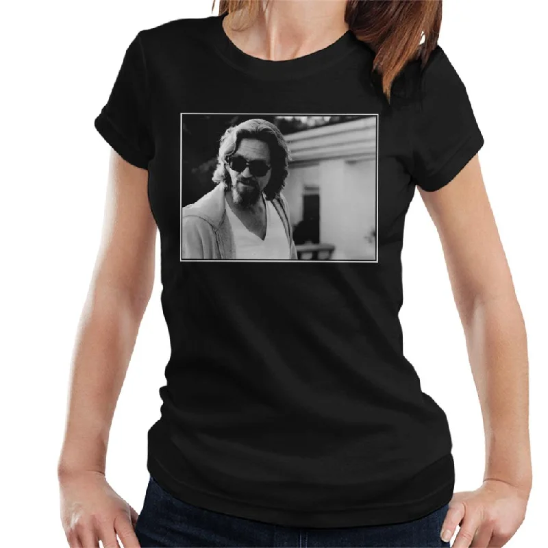 The Big Lebowski The Dude Outside His House Women's T-Shirt Houndstooth Herringbone Solid The Big Lebowski The Dude Outside His House Women's T-Shirt Houndstooth Herringbone Solid
