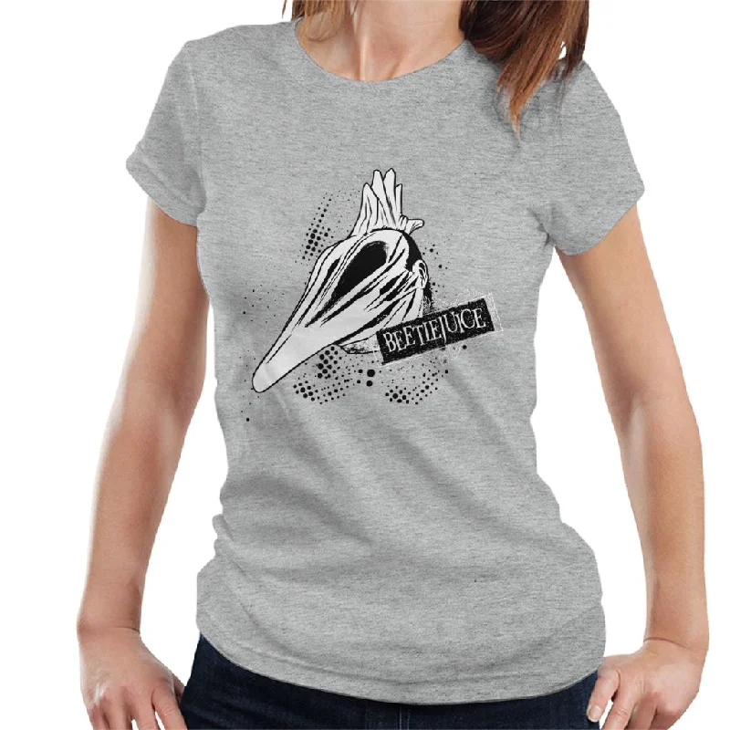 Beetlejuice Adam Transformed Women's T-Shirt Print Jacquard Patchwork