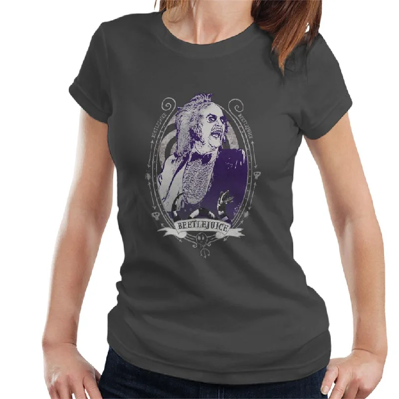 Beetlejuice Portrait Women's T-Shirt Fitted T-Shirt Seamless Stretchy