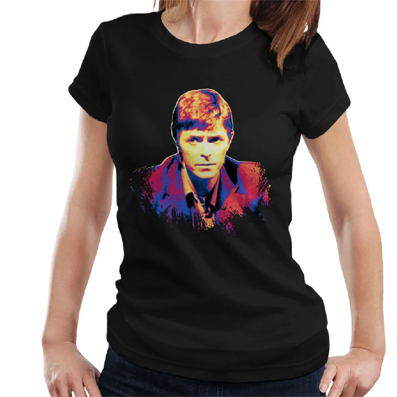 TV Times David Bowie Bing Crosby Show 1977 Pop Art Stylised Women's T-Shirt Cozy Warm Stylish TV Times David Bowie Bing Crosby Show 1977 Pop Art Stylised Women's T-Shirt Cozy Warm Stylish