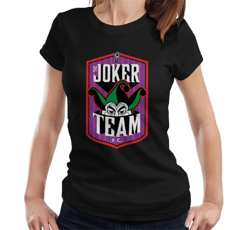 Batman Sports The Joker FC Team Women's T-Shirt Rayon Velvet Corduroy