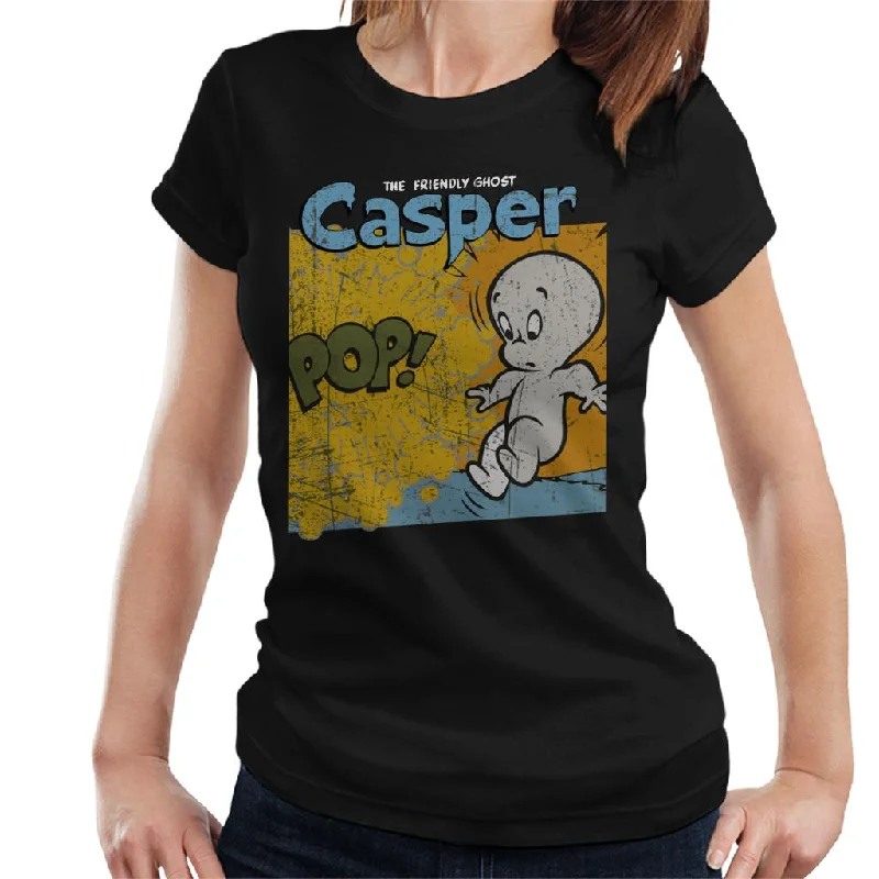 Casper The Friendly Ghost Pop Frame Women's T-Shirt Knit Fabric Woven Fabric Fleece Fabric Casper The Friendly Ghost Pop Frame Women's T-Shirt Knit Fabric Woven Fabric Fleece Fabric
