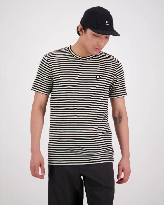 Icon Merino Classic T-Shirt - Stripe Fleece Nylon Spandex