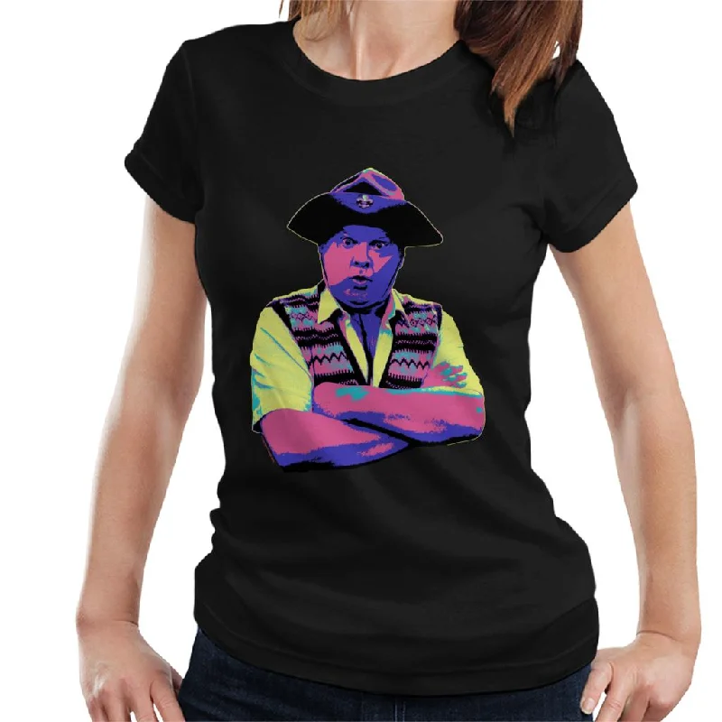 TV Times Benny Hill In Character 1989 Pop Art Stylised Women's T-Shirt Fashionable Trendy Casual TV Times Benny Hill In Character 1989 Pop Art Stylised Women's T-Shirt Fashionable Trendy Casual