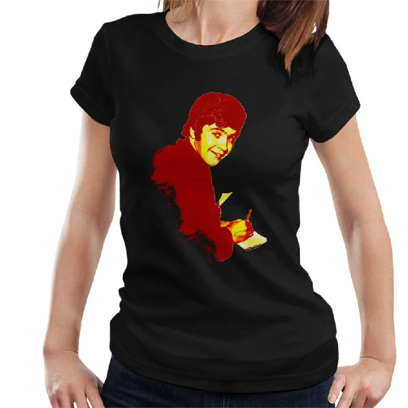 TV Times David Essex Signing Autographs Pop Art Stylised Women's T-Shirt Anti-Shrink Durable Soft TV Times David Essex Signing Autographs Pop Art Stylised Women's T-Shirt Anti-Shrink Durable Soft