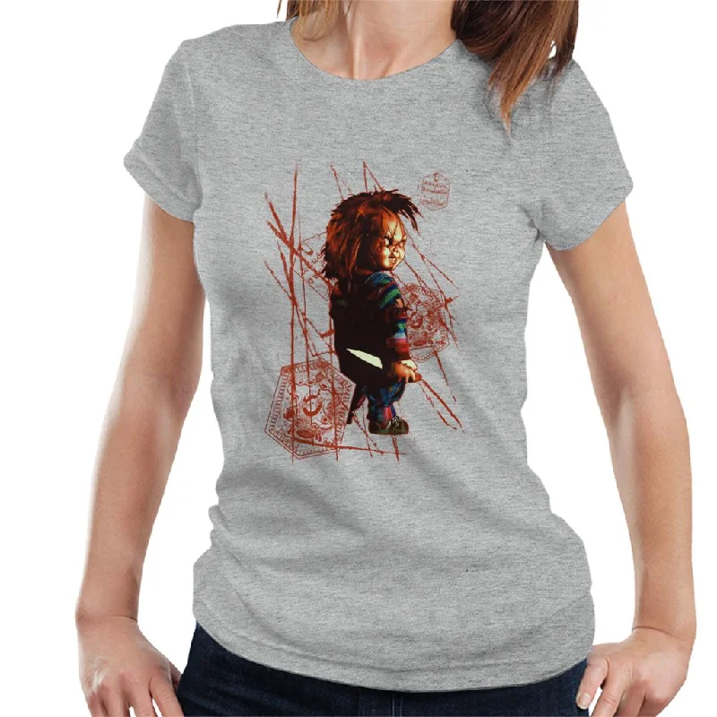 Chucky Ade Due Damballa Women's T-Shirt Hooded Caped Shawl Collar