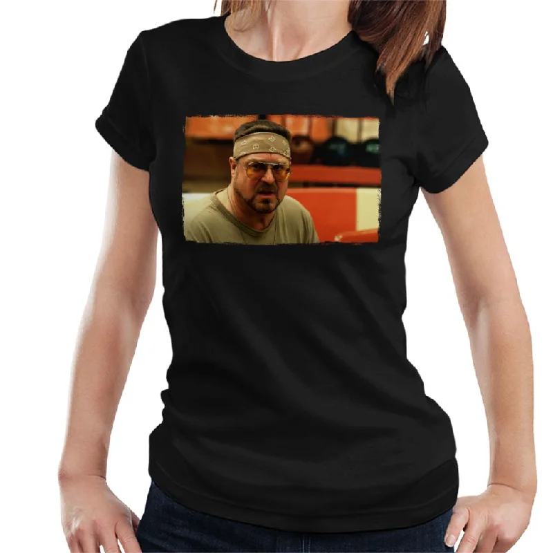 The Big Lebowski Walter Sobchak Sweatband Women's T-Shirt Silk Blend Satin Velvet