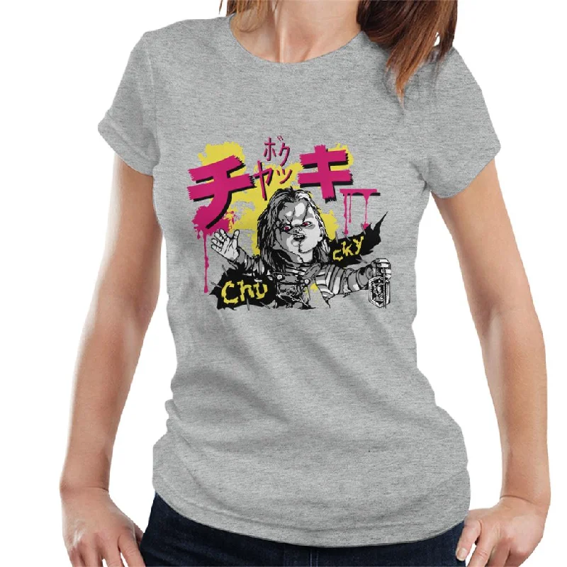Chucky Kanji Women's T-Shirt Oversized T-Shirt Spandex breathable