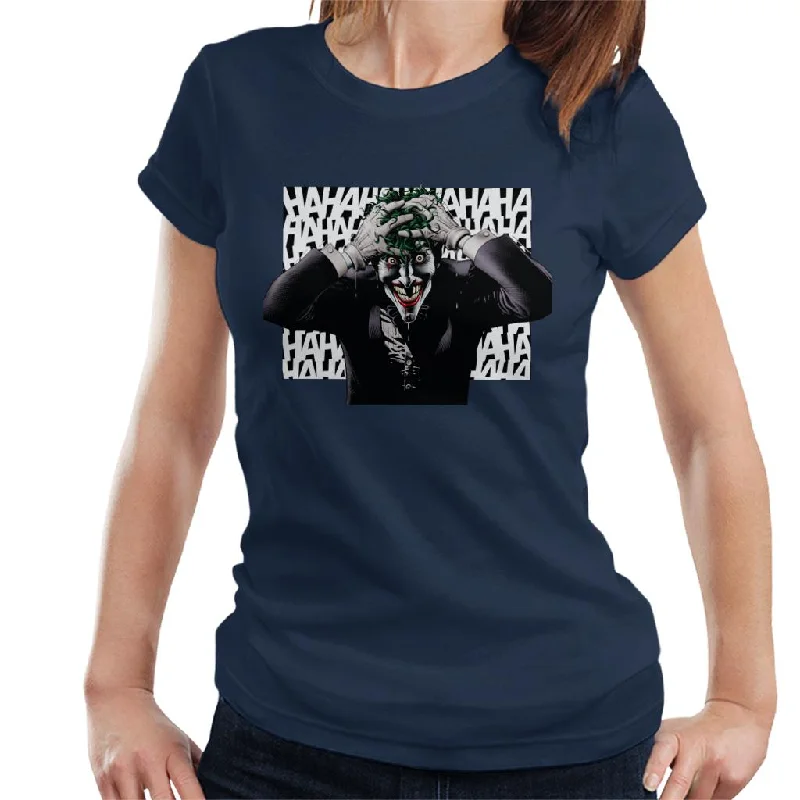 Batman Halloween Joker Hahaha Women's T-Shirt Modern Contemporary Chic