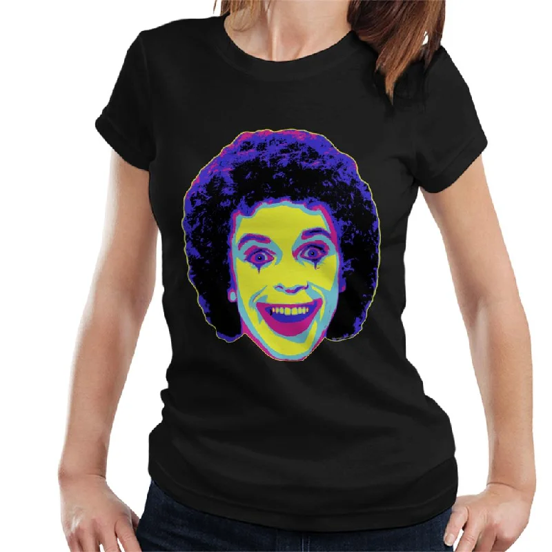 TV Times Leo Sayer On The Muppet Show 1978 Pop Art Stylised Women's T-Shirt Mesh Blend Leather Blend Suede Blend
