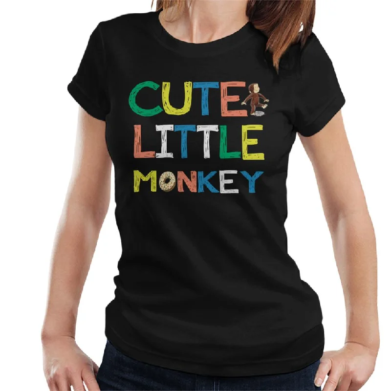 Curious George Cute Little Monkey Women's T-Shirt Graphic T-Shirt Round Neck Polyester Curious George Cute Little Monkey Women's T-Shirt Graphic T-Shirt Round Neck Polyester