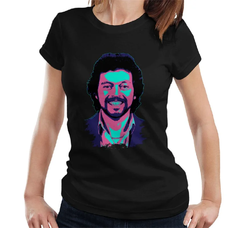 TV Times Jeremy Beadle 1982 Pop Art Stylised Women's T-Shirt Cozy Warm Stylish