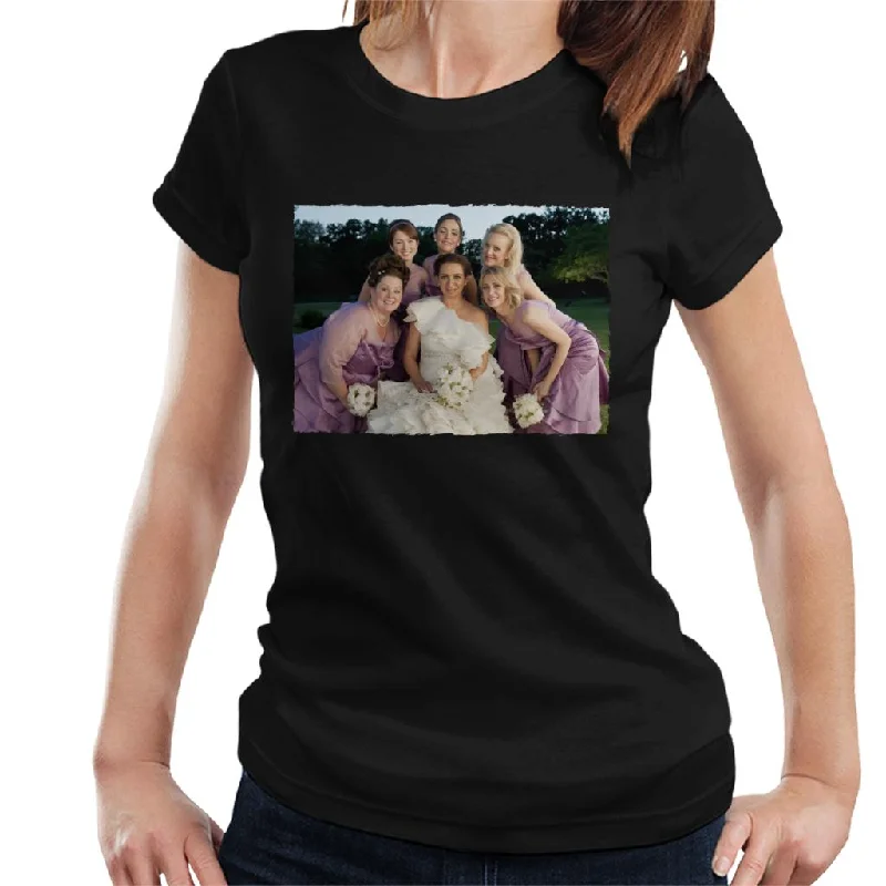 Bridesmaids Bridal Party Wedding Photo Women's T-Shirt Handmade Hand-knitted Hand-woven Bridesmaids Bridal Party Wedding Photo Women's T-Shirt Handmade Hand-knitted Hand-woven