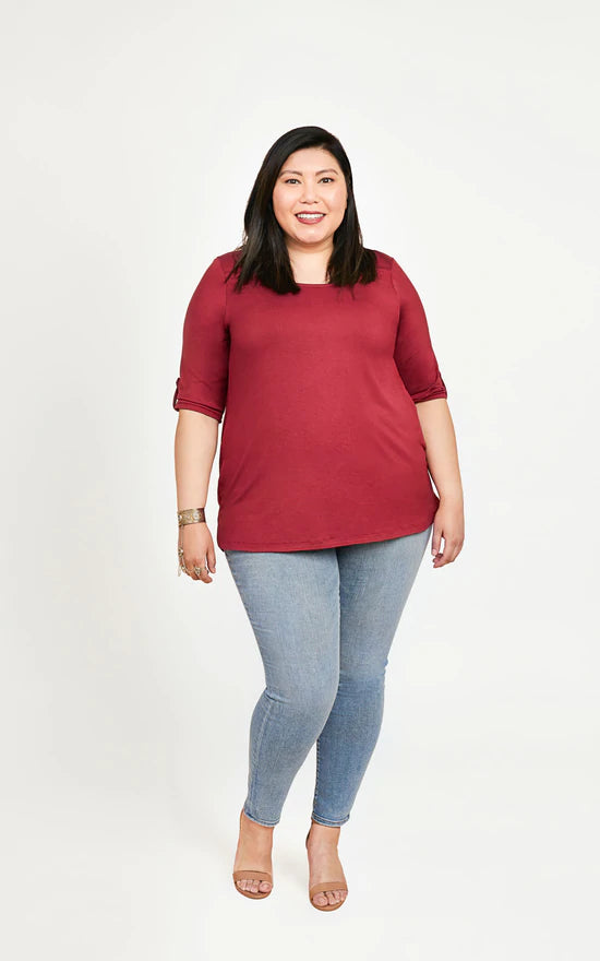 Concord T-Shirt (sizes 12 - 28) Satin Blend Silk Blend Wool Blend