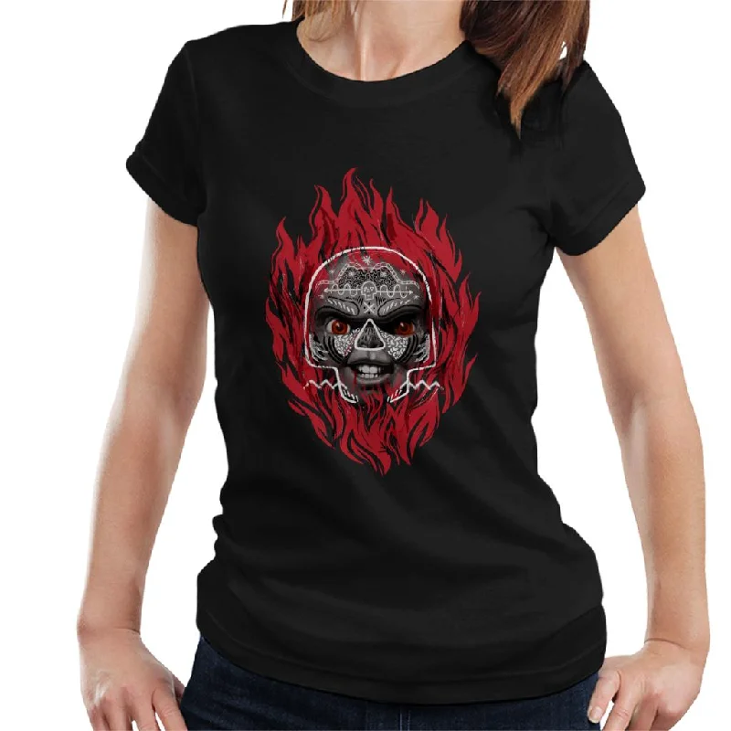 Chucky Flames Women's T-Shirt Casual Formal Business