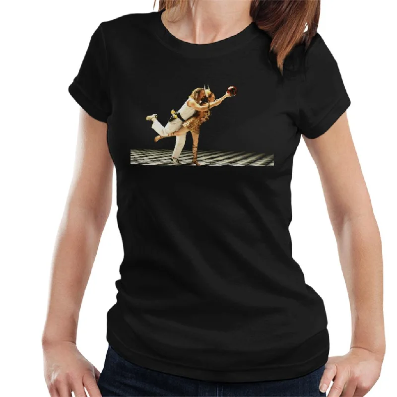 The Big Lebowski The Dude And Maude Bowling Dream Sequence Women's T-Shirt Collared Crew Neck Turtle Neck The Big Lebowski The Dude And Maude Bowling Dream Sequence Women's T-Shirt Collared Crew Neck Turtle Neck