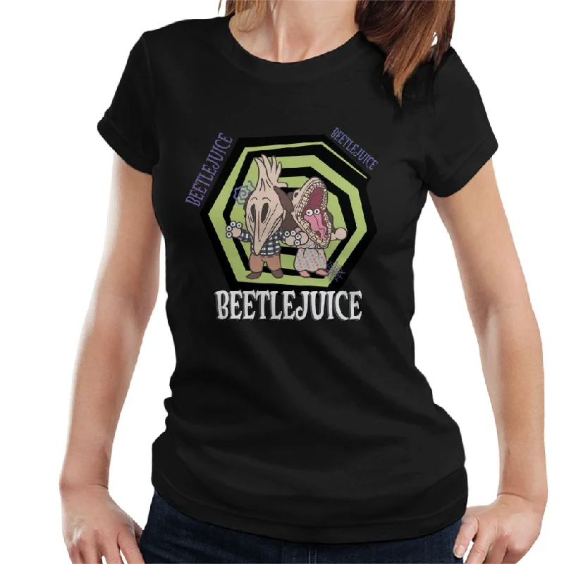 Beetlejuice Adam And Barbara Women's T-Shirt Terry Blend Velvet Blend Canvas Blend