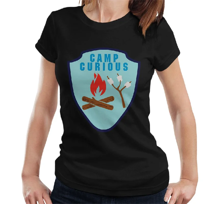 Curious George Camp Curious Women's T-Shirt Knit Fabric Woven Fabric Fleece Fabric
