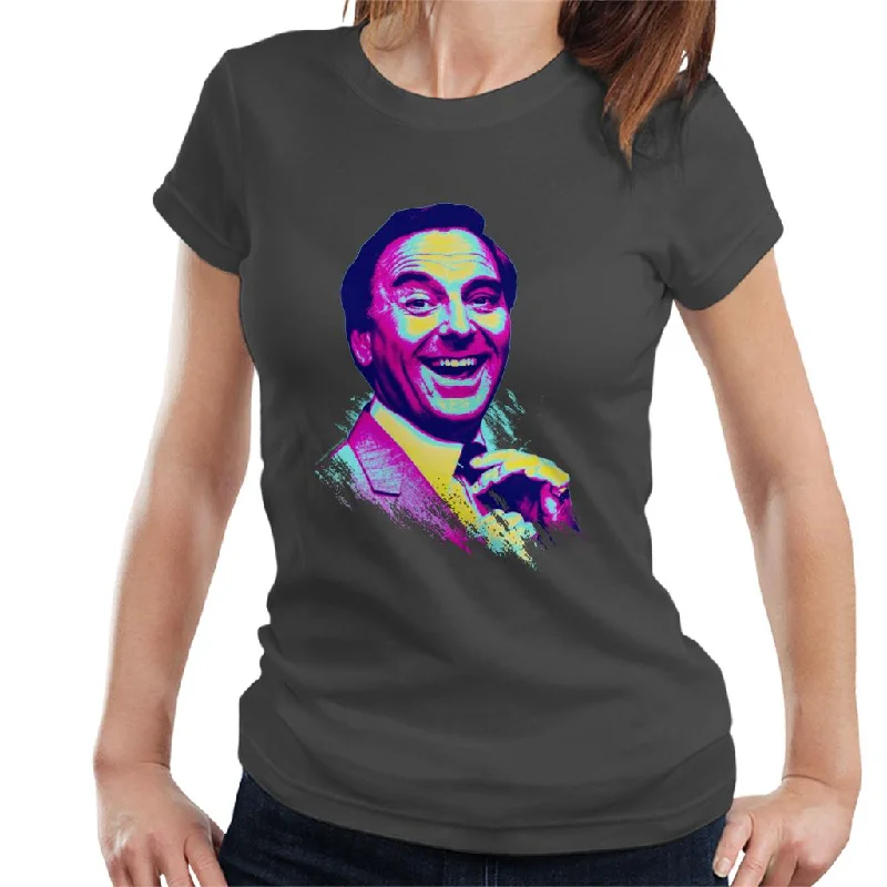 TV Times Bob Monkhouse 1982 Pop Art Stylised Women's T-Shirt Elasticated Padded Insulated TV Times Bob Monkhouse 1982 Pop Art Stylised Women's T-Shirt Elasticated Padded Insulated