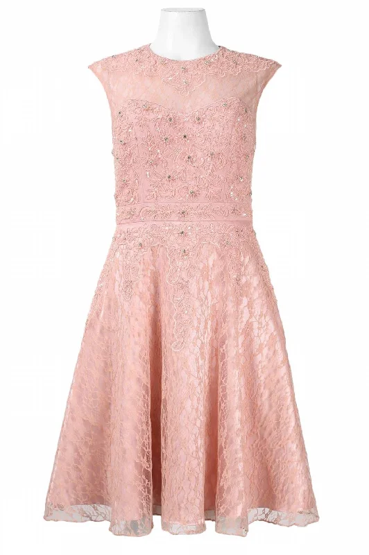 Cutout Back Floral Party Dress In Rose Tunics Top Casual