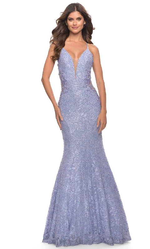La Femme 31354 - Beaded Dress Tunics Solid Classic