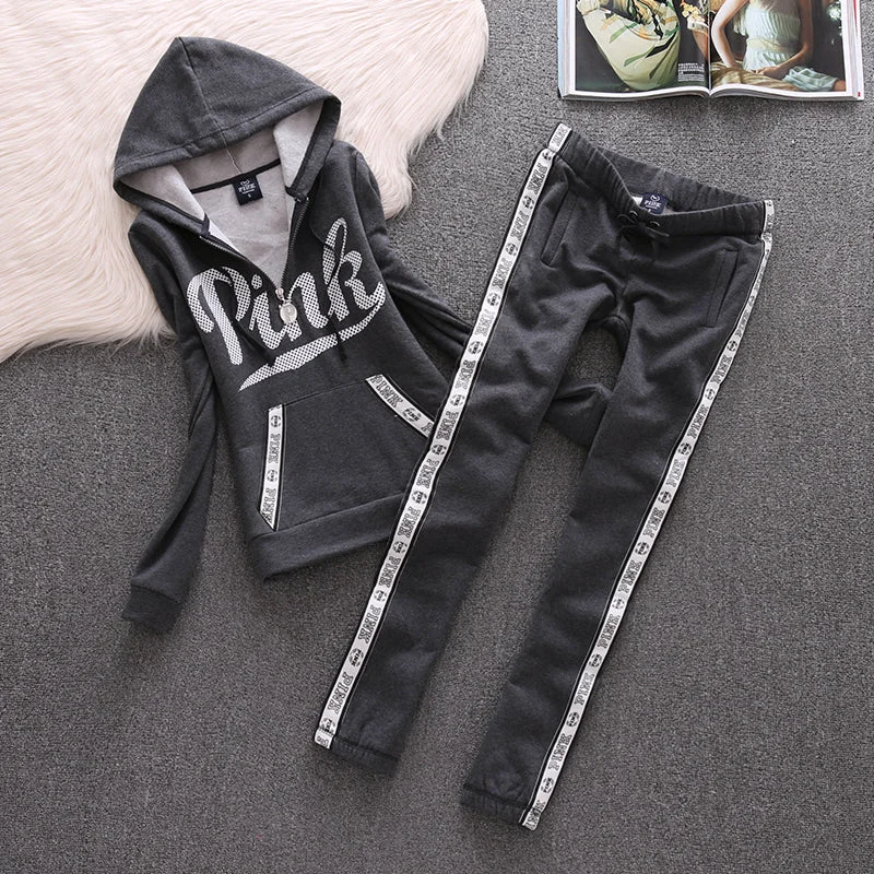 Pink Women's Hooded Sweatshirt Suit Women Sportswear, Cotton Hoodie Fleece Lining Warmth Pink Women's Hooded Sweatshirt Suit Women Sportswear, Cotton Hoodie Fleece Lining Warmth