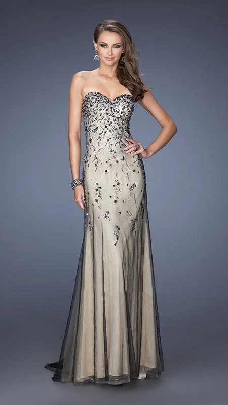 La Femme Gigi - Embellished Sweetheart Sheath Evening Dress 20080 Tunics Sophisticated sleek