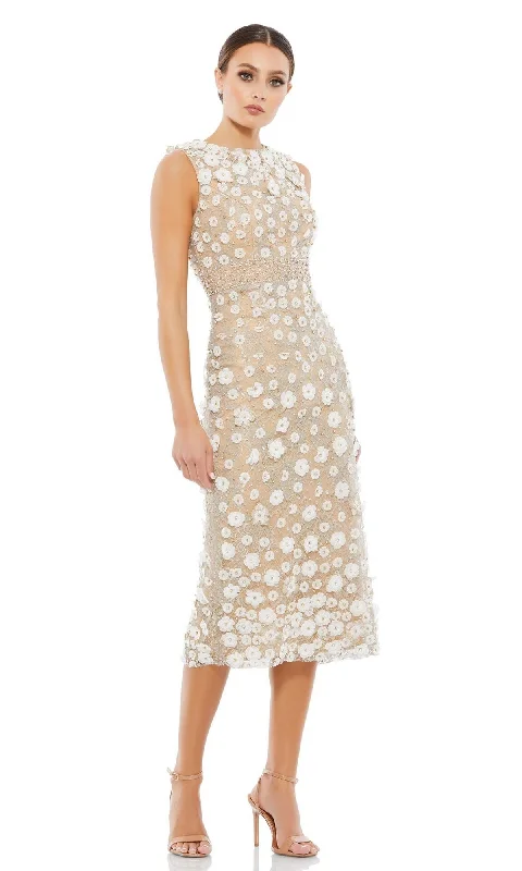 Knee-Length Ivory Party Dress: Mac Duggal 67853 Tunics Occasion special