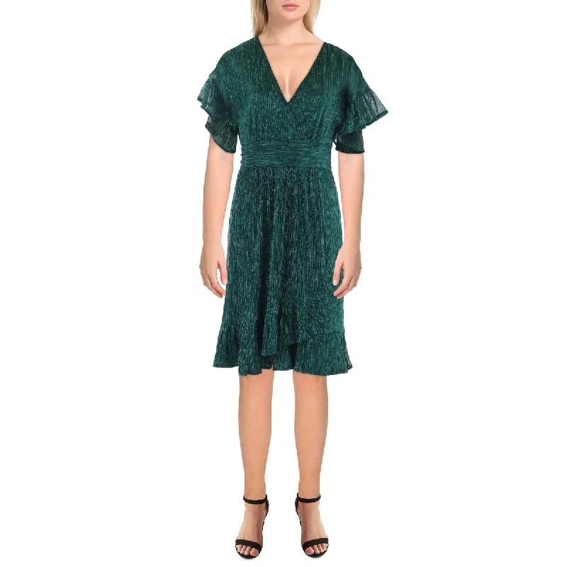 Womens Metallic Mini Cocktail And Party Dress Tunics Top rated