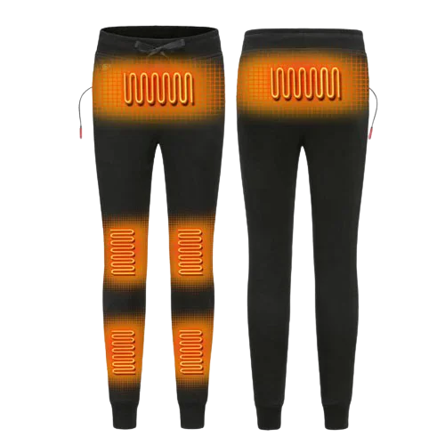 Heated Pants With 5V Battery Trendy High-Waist Trousers