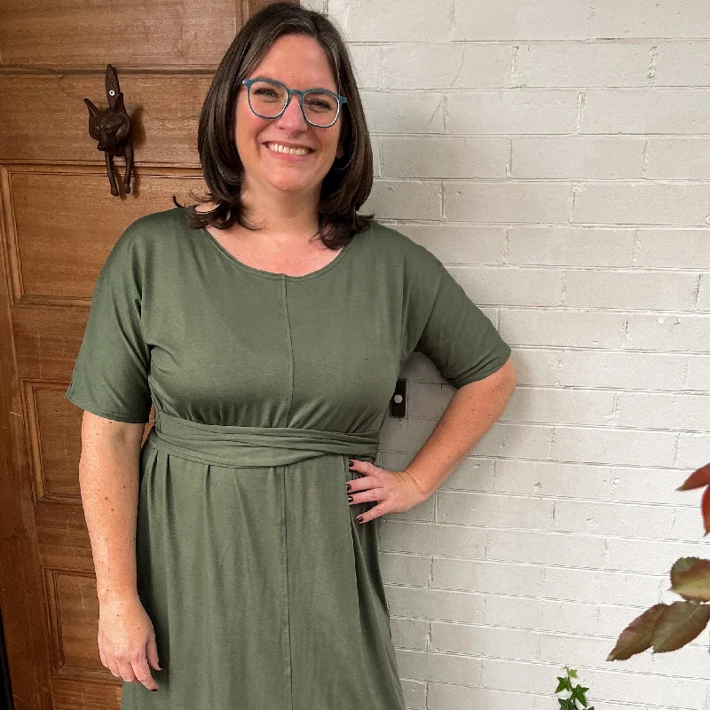 Market Dress in Sage Green Tunics Versatile all-occasion