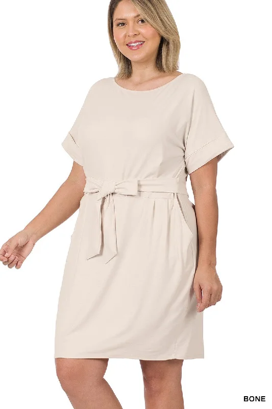 Keep It Simple Dress || Ash Grey, Bone or Mocha Tunics Gym athletic