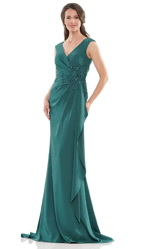 Marsoni by Colors MV1148 - Beaded Applique Drape Evening Dress Tunics Trendy modern