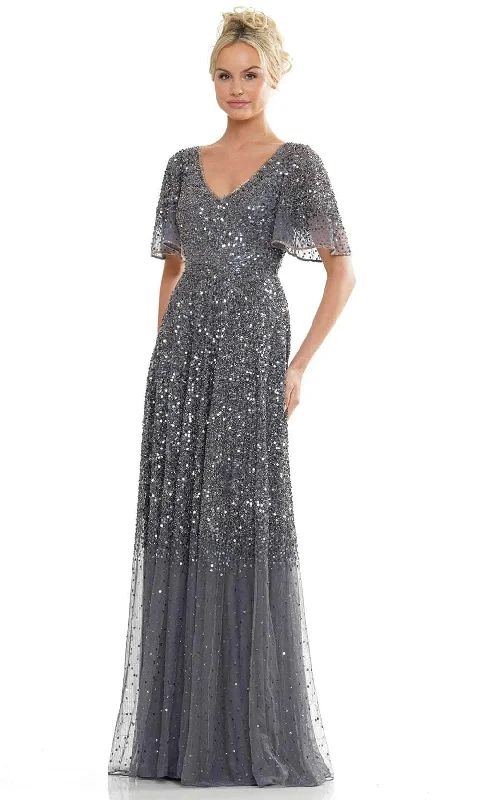 Marsoni by Colors MV1259 - Sequin V-Neck Evening Dress Tunics Favorite customer