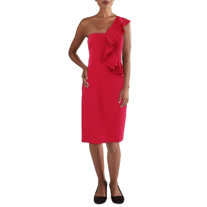 Womens Knit One Shoulder Cocktail And Party Dress Tunics Recommended stylist