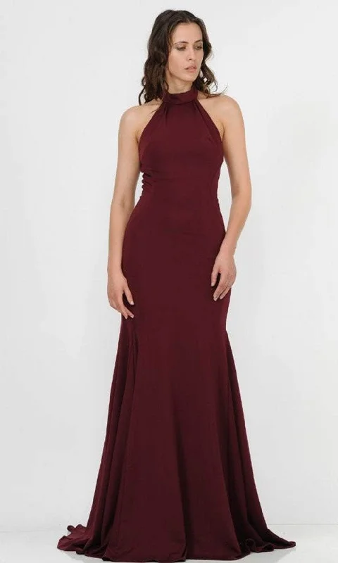 Poly USA 8252 - Halter Mermaid Prom Dress Tunics Modern contemporary