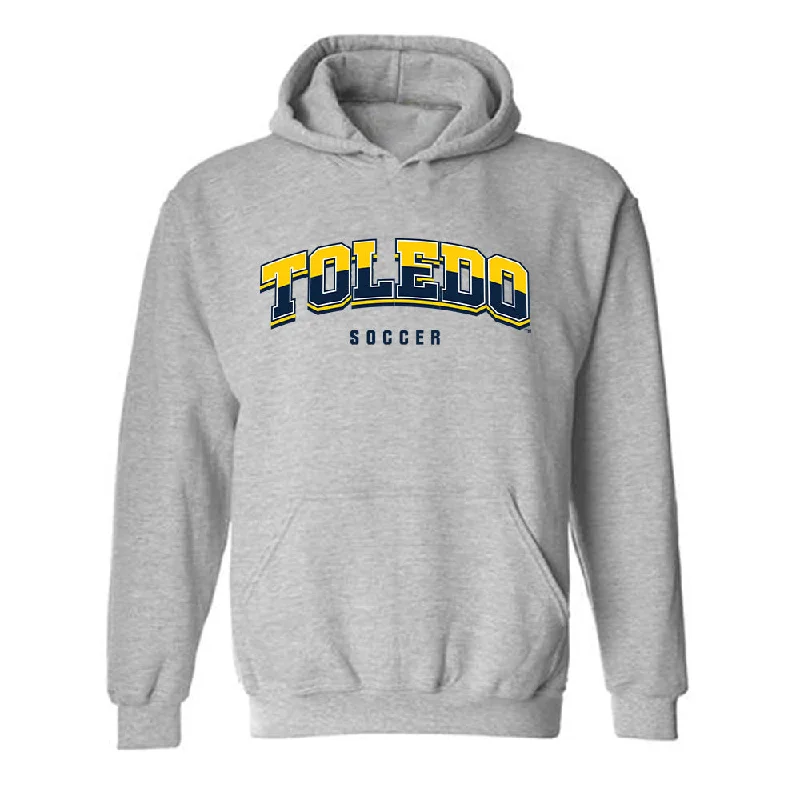 Toledo - NCAA Women's Soccer : Morgan Spitler - Hooded Sweatshirt Hoodie with Button Placket Classic Preppy Toledo - NCAA Women's Soccer : Morgan Spitler - Hooded Sweatshirt Hoodie with Button Placket Classic Preppy